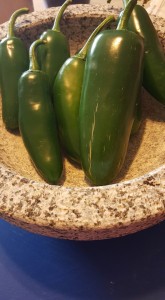 Jalapeno Peppers are mild on the heat level.